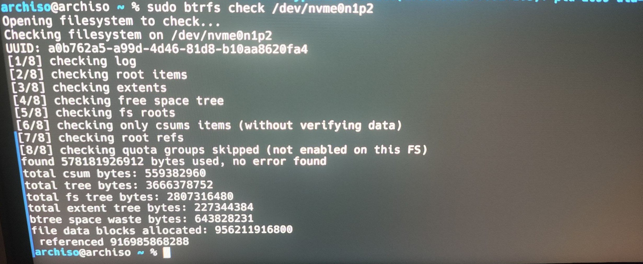btrfs check